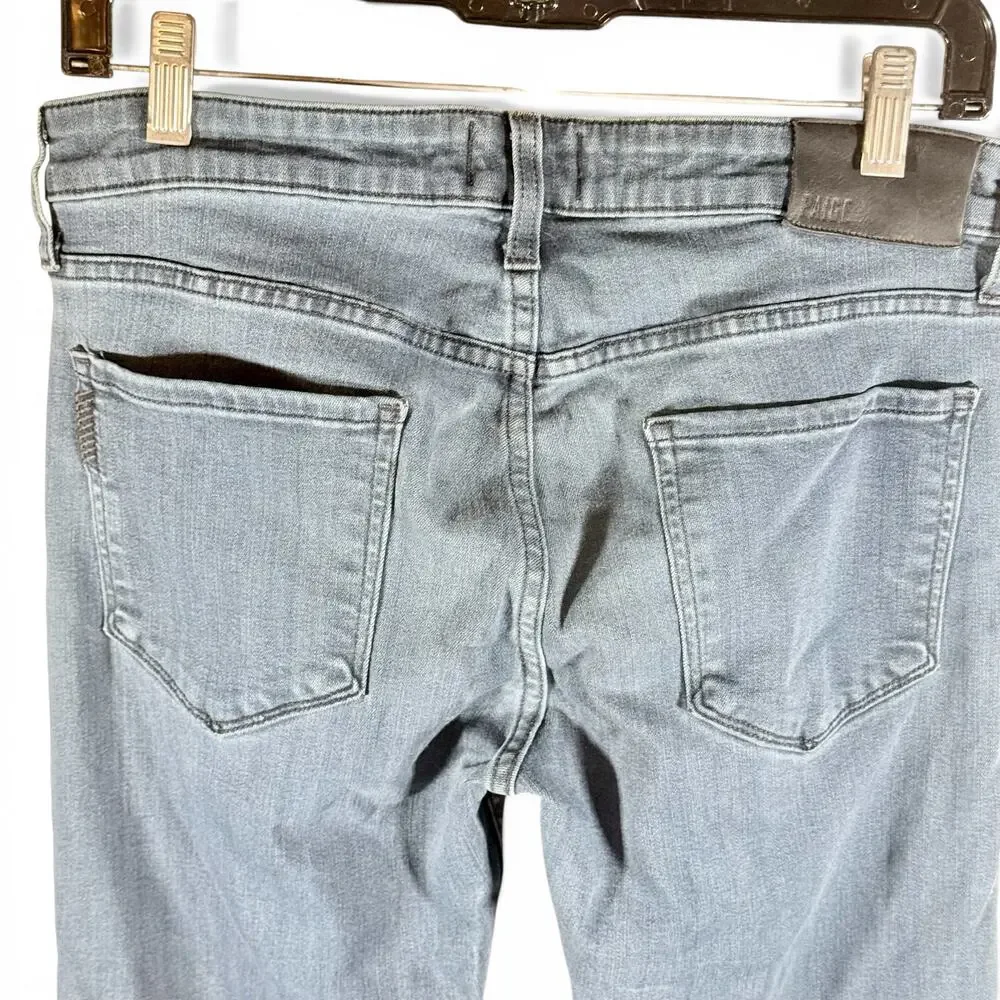 PAIGE Men's 29 Lennox Skinny Stretch Jeans Rowan Coated Dusty Blue m653734